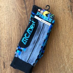Pixels pac man Mens crew socks New
